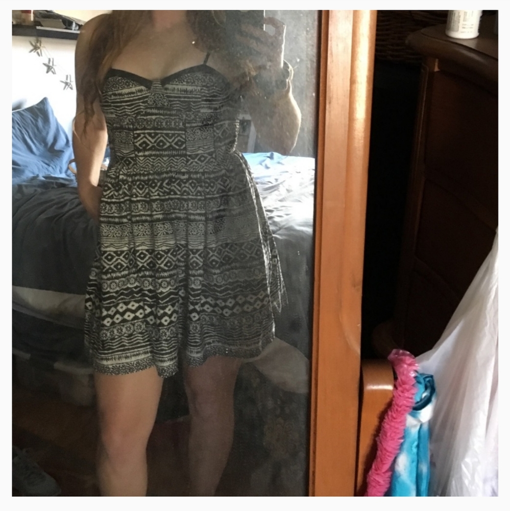 American Rag Printed Bustier Dress